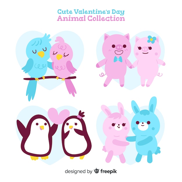 Leuke Valentijnsdag dierencollectie