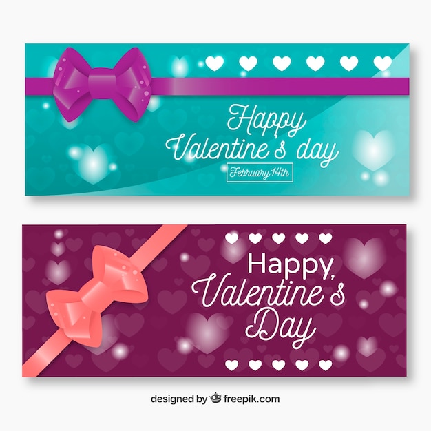 Leuke valentijnskaartbanners