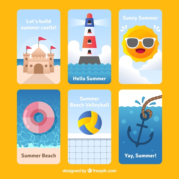 Leuke verzameling zomerkaarten