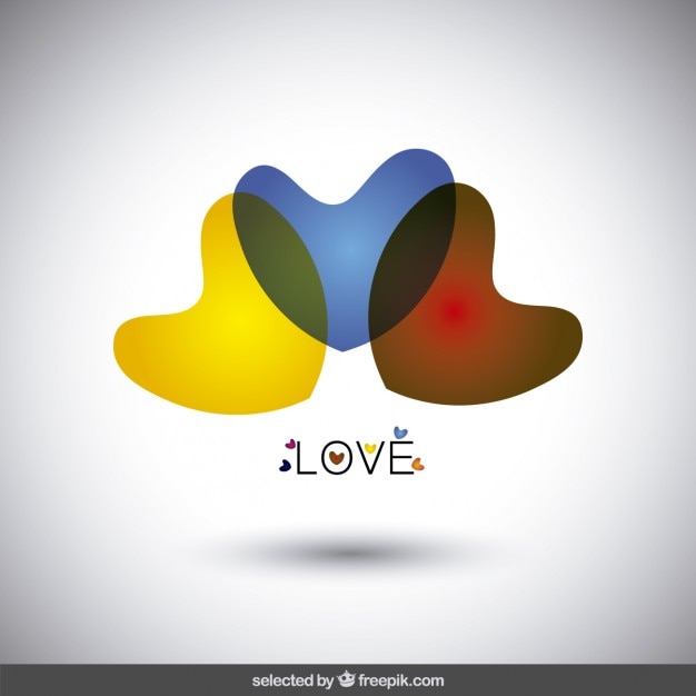 Gratis vector liefde logo