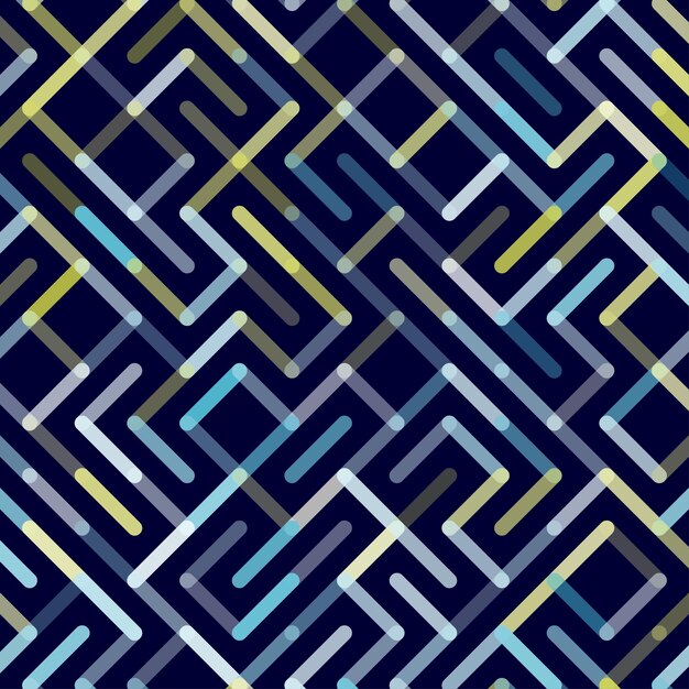 Lijnen Vector naadloos patroon Geometrisch gestreept ornament Monochroom lineaire achtergrondillustratie