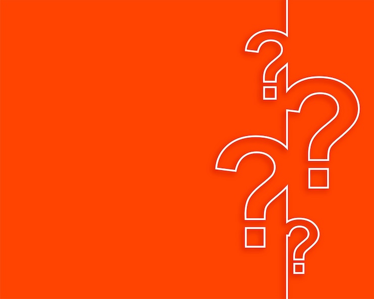 Gratis Vector lijnstijl vraagteken achtergrond met tekstruimte
