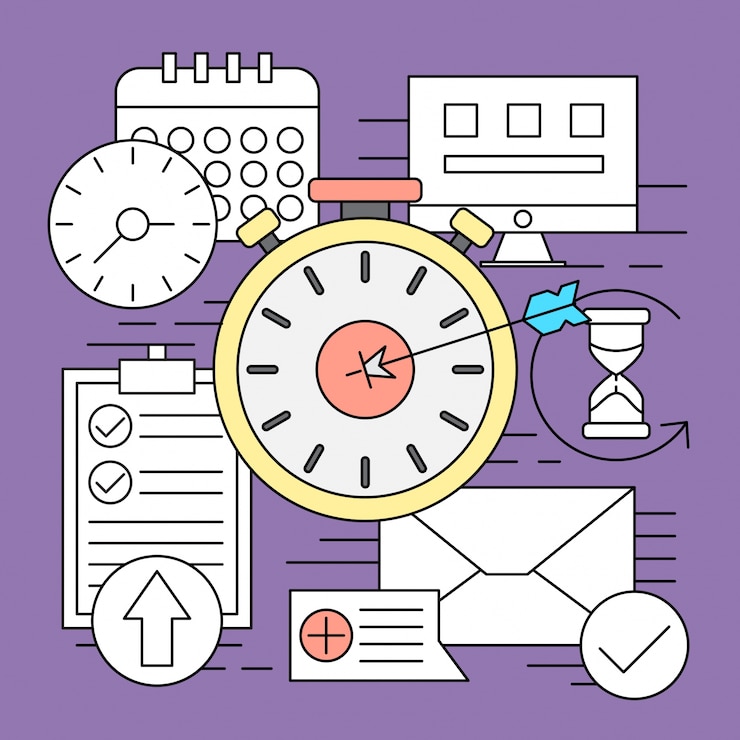 Gratis Vector lineaire style icons minimale web en business elements