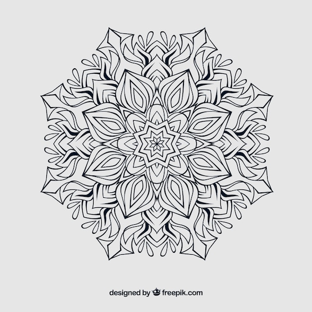 Lineal mandala achtergrond