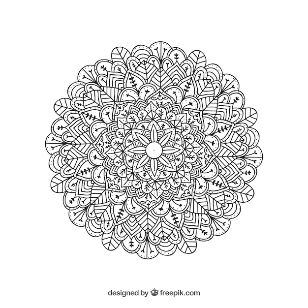 Lineal mandala achtergrond