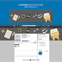 Gratis vector linkedin schrijver achtergrond