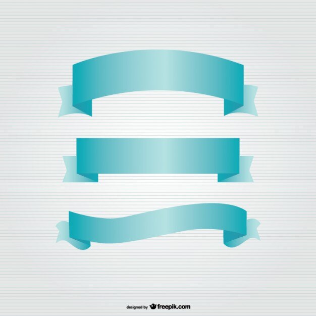 Gratis Vector lint banners te stellen