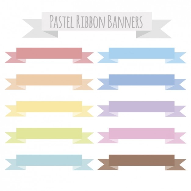 Lint pastel banners