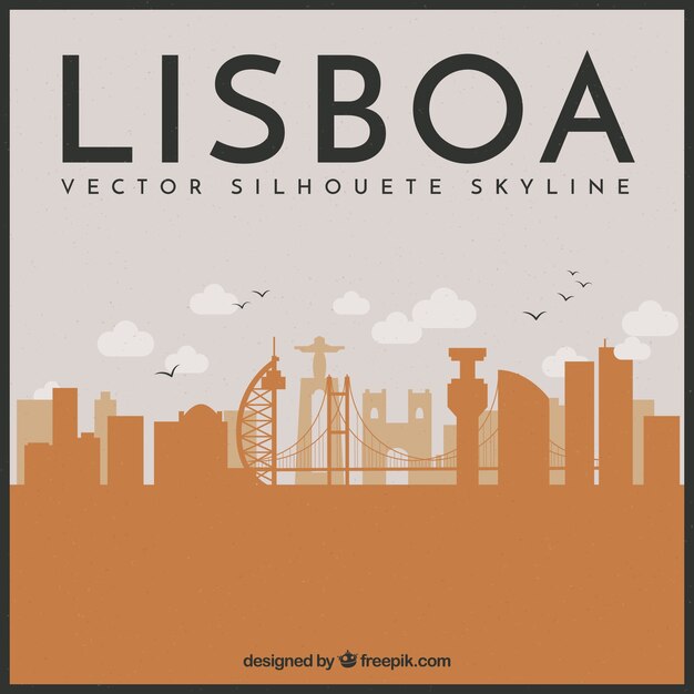 Lissabon skyline ontwerp