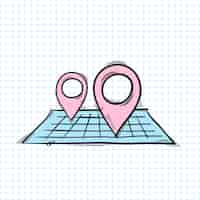 Gratis vector locatie pin pictogram