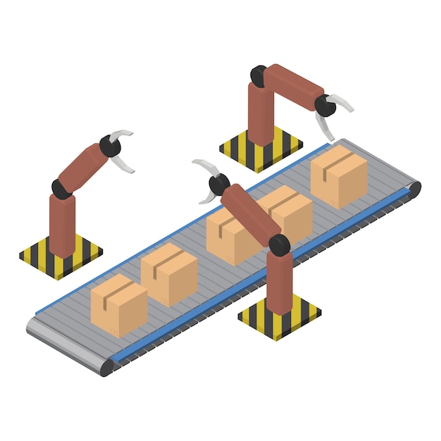 Logistiek bedrijfs industrieel geïsoleerd pictogram op achtergrond