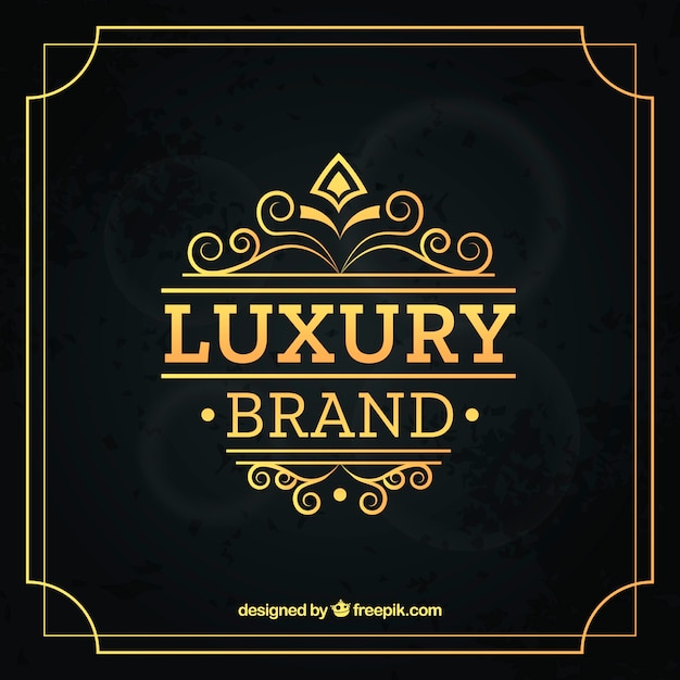 Gratis vector logo met vintage en luxe stijl