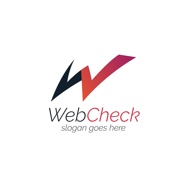 Gratis vector logo met webdesign