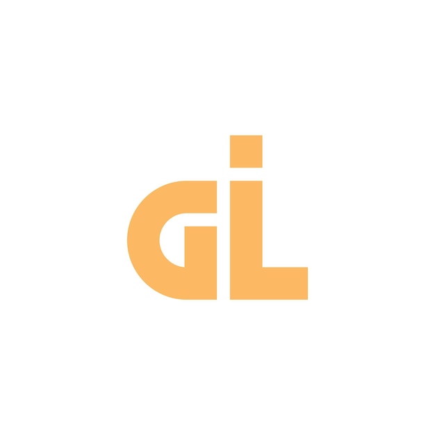 Logo ontwerp combinatie van letters g, i en l