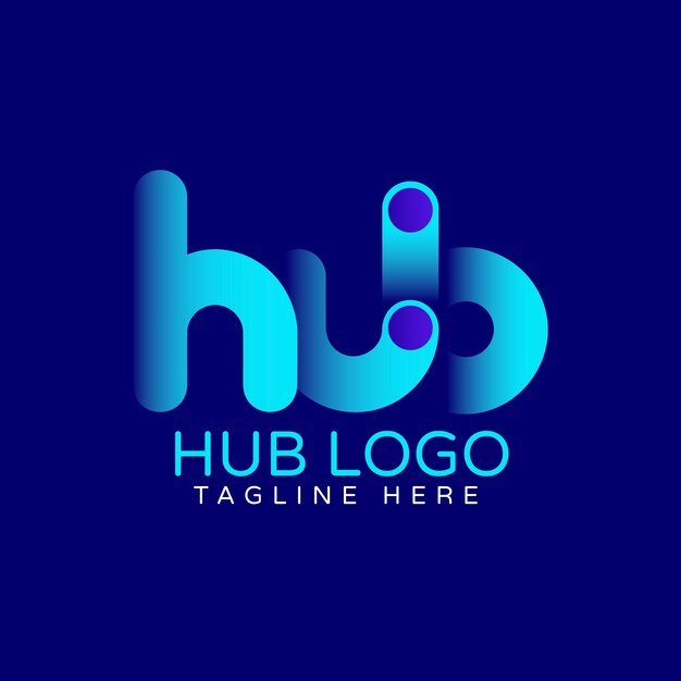 Logo-ontwerp met verloophub