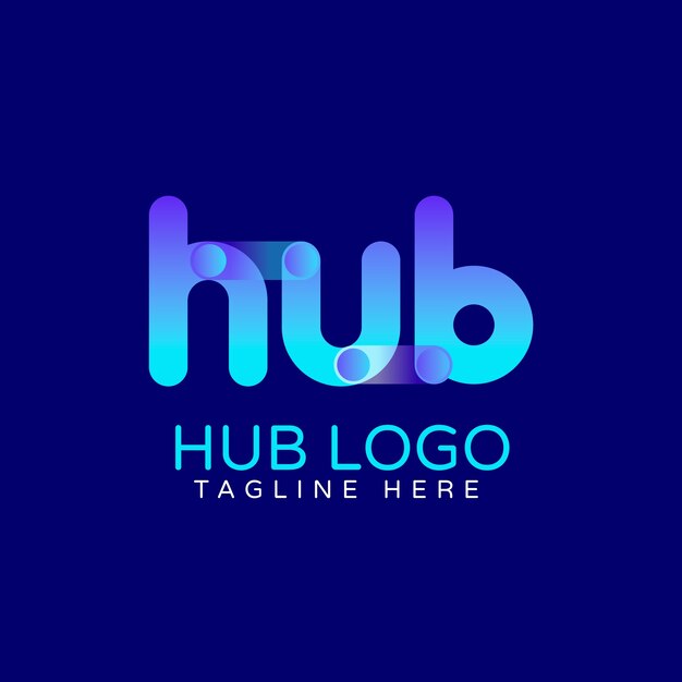 Logo-ontwerp met verloophub