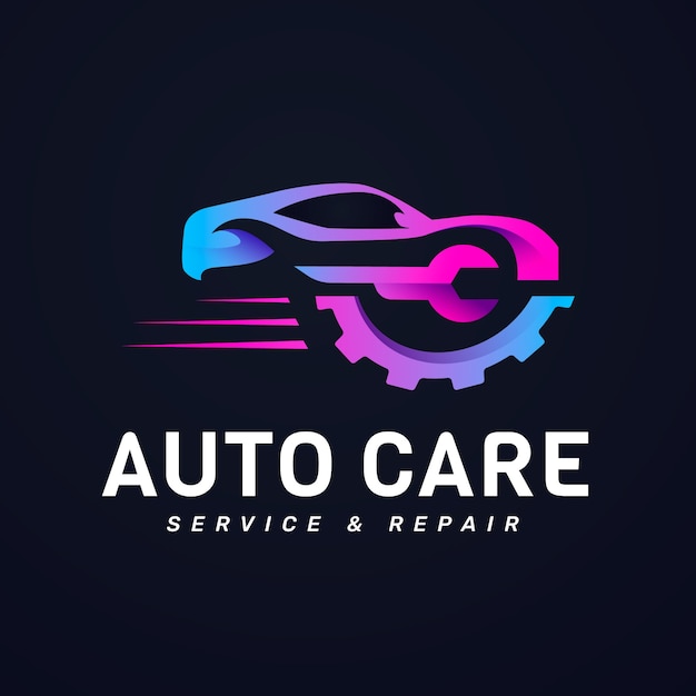 Gratis vector logo ontwerp voor autoservice