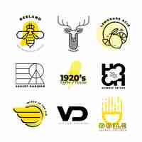 Gratis vector logo sjabloon collectie