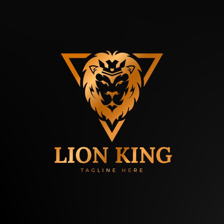 Gratis Vector logo-sjabloon voor gradiëntgouden kroon