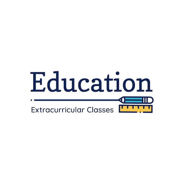 Gratis vector logo sjabloon voor school en onderwijs