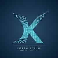 Gratis vector logo van geruite letter k