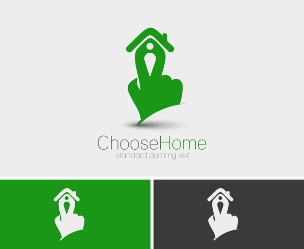 Logo van Home Security, geïsoleerd Vector Design