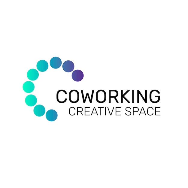 Logo van professionele coworking-ruimte
