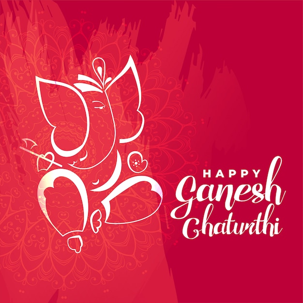 Lord Ganesha voor Ganesh Chaturthi Mahotsav Festival