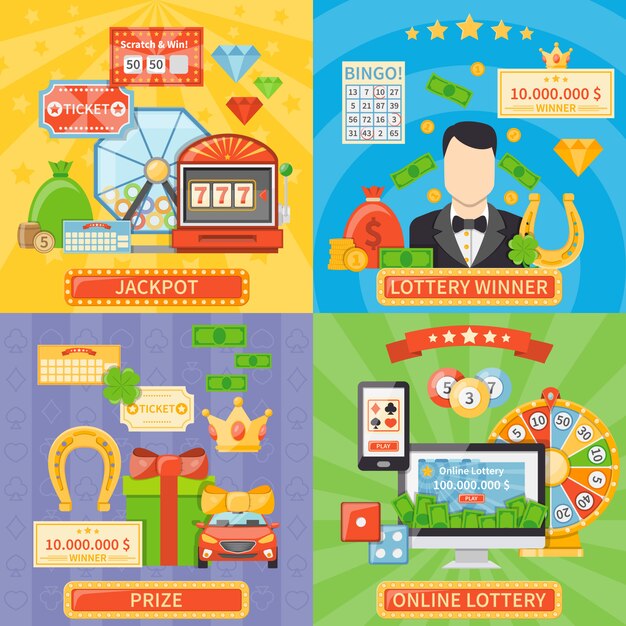 Loterij en Jackpot Concept