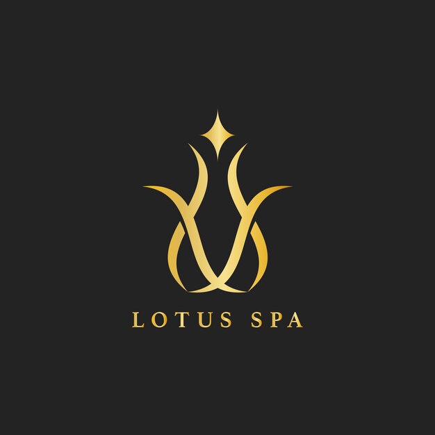 Lotus spa ontwerp logo vector