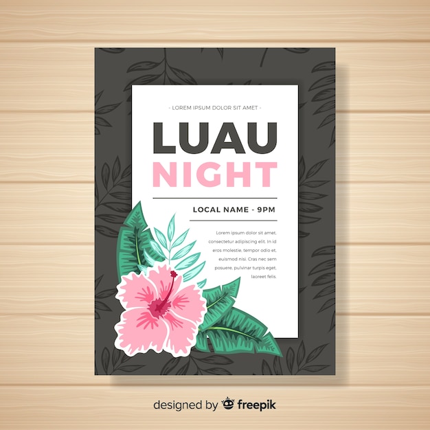 Luau feestbanner