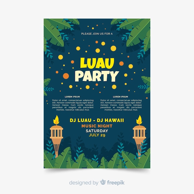 Luau-feestvlieger