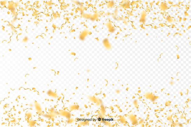 Luxe achtergrond met gouden confetti