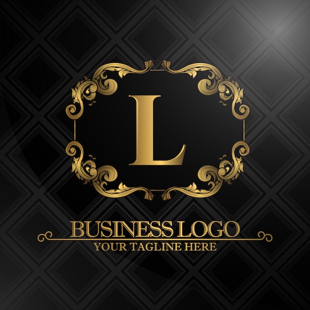 Gratis vector luxe bedrijfslogo