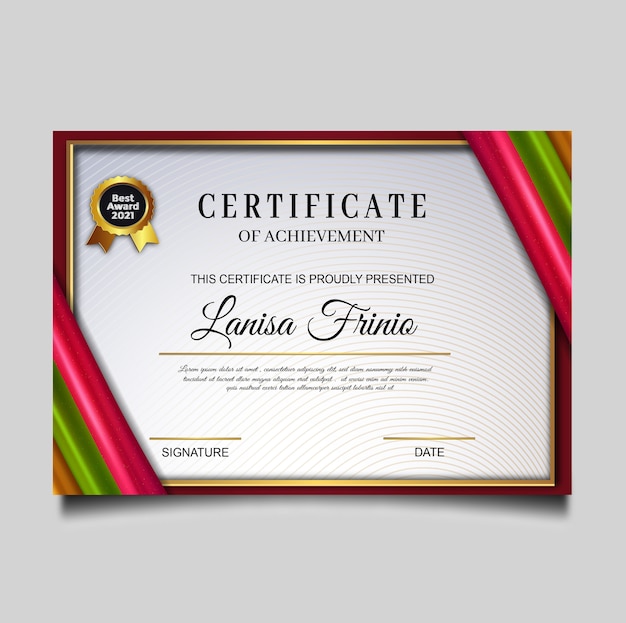 Luxe certificaatsjabloon