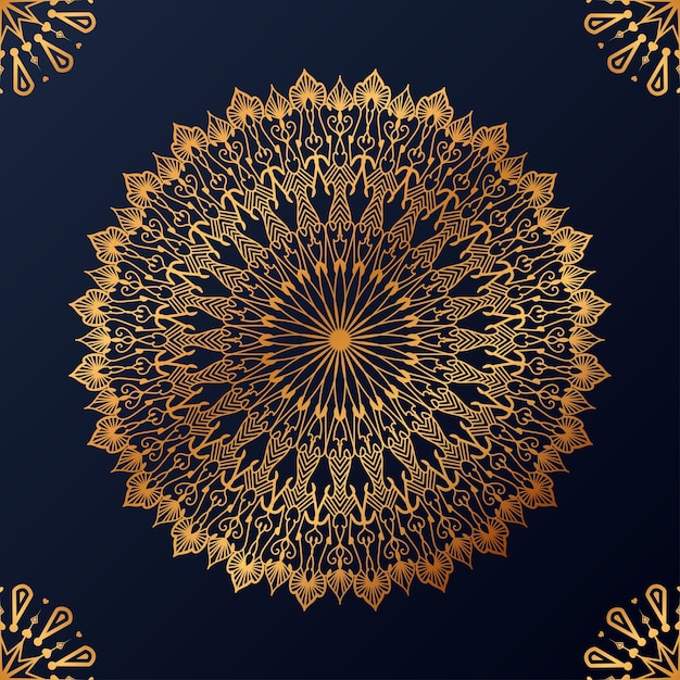 Luxe decoratieve mandala ontwerp achtergrond