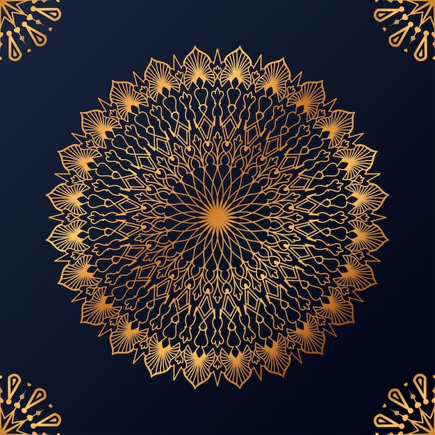 Luxe decoratieve mandala ontwerp achtergrond