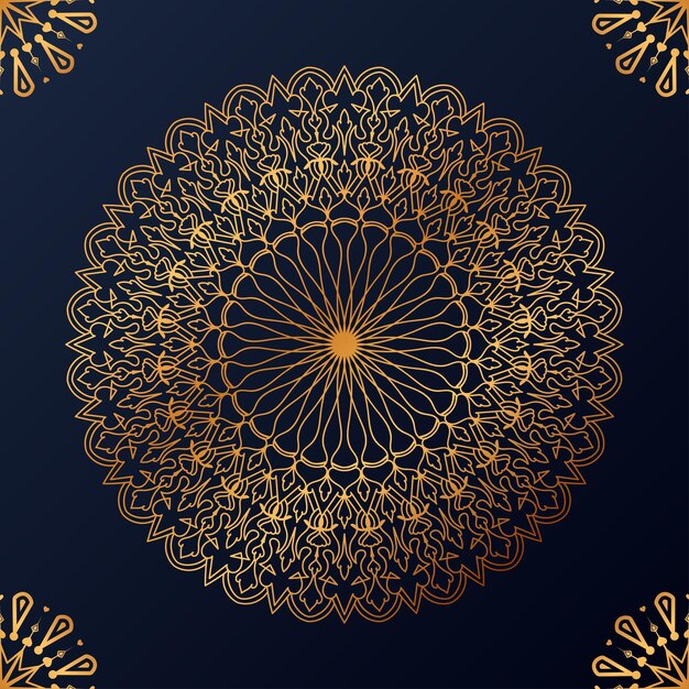 Luxe decoratieve mandala ontwerp achtergrond