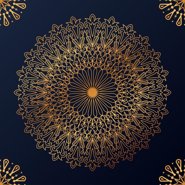 Luxe decoratieve mandala ontwerp achtergrond