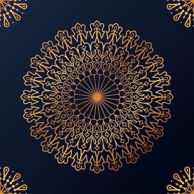 Luxe decoratieve mandala ontwerp achtergrond