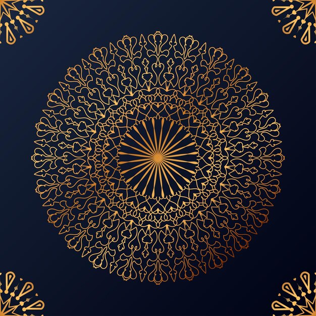 Luxe decoratieve mandala ontwerp achtergrond