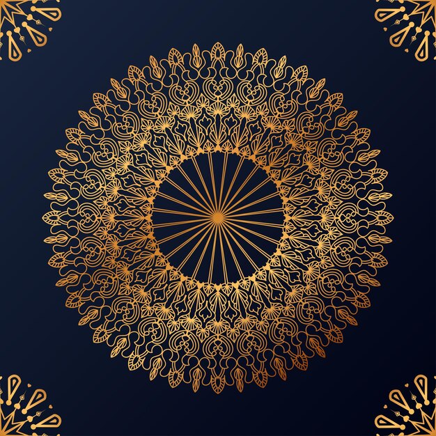 Luxe decoratieve mandala ontwerp achtergrond