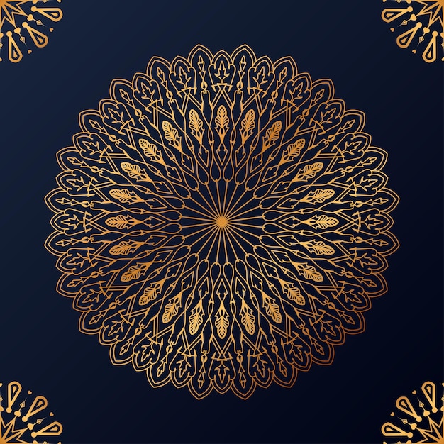 Gratis vector luxe decoratieve mandala ontwerp achtergrond