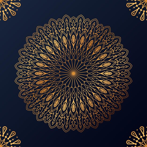 Luxe decoratieve mandala ontwerp achtergrond