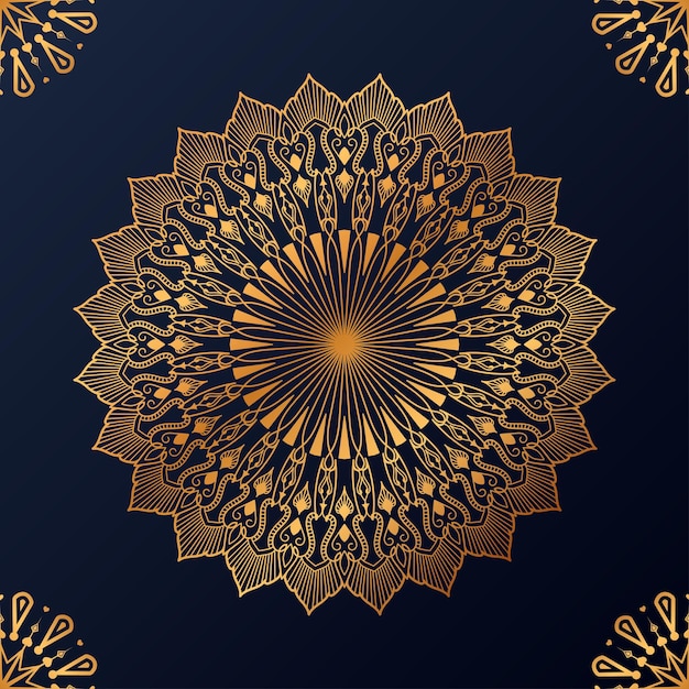 Luxe decoratieve mandala ontwerp achtergrond