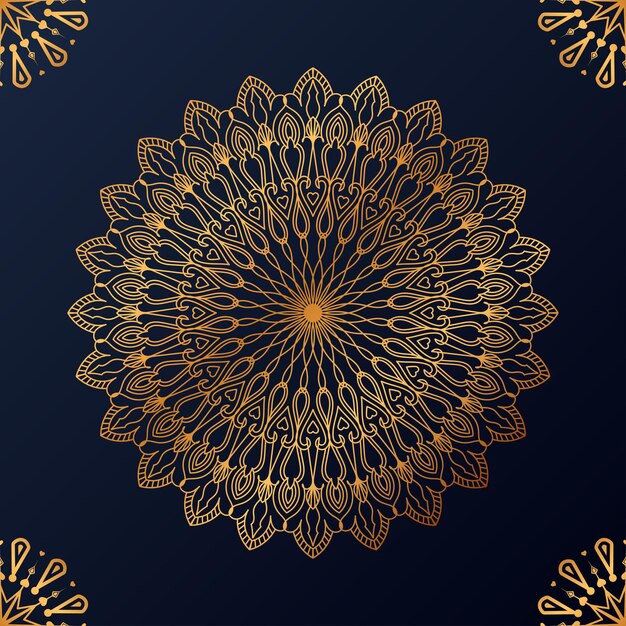 Luxe decoratieve mandala ontwerp achtergrond