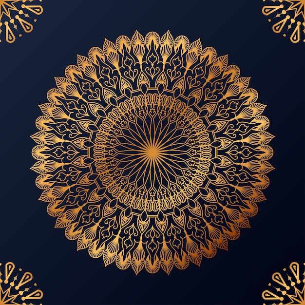 Luxe decoratieve mandala ontwerp achtergrond