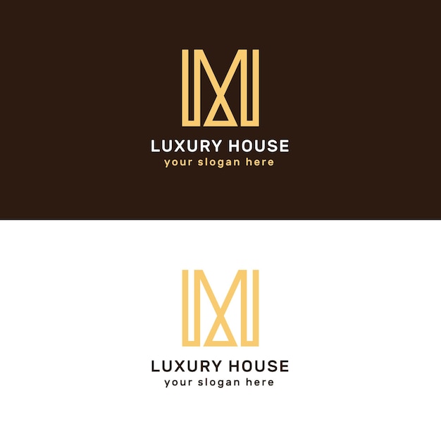 Luxe en elegante onroerendgoedlogotypes