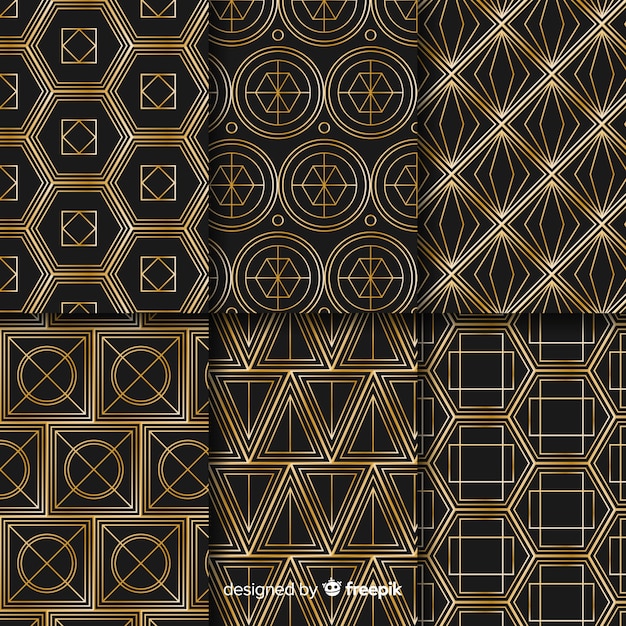 Luxe geometrische patroon set