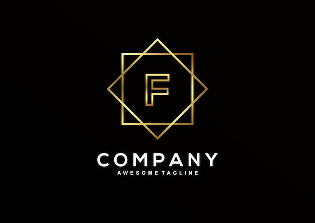 Luxe Letter F-logo-ontwerpcollectie